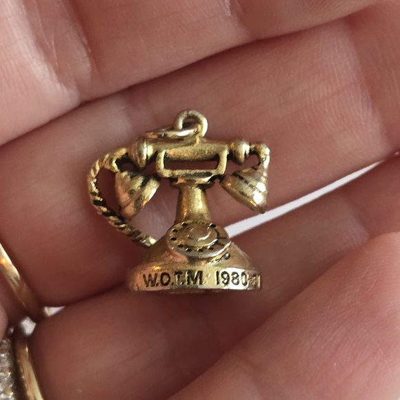 Vintage pendant WOTM telephone phone rotary Women of the Moose LOOM - Picture 8 of 12